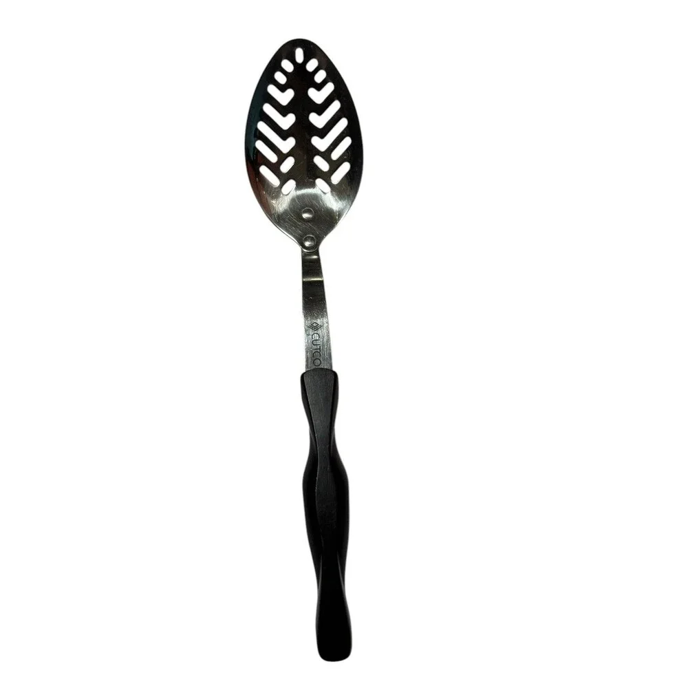 CUTCO #17 KL Slotted Spoon 12” Length Brown Orange Swirl Handle